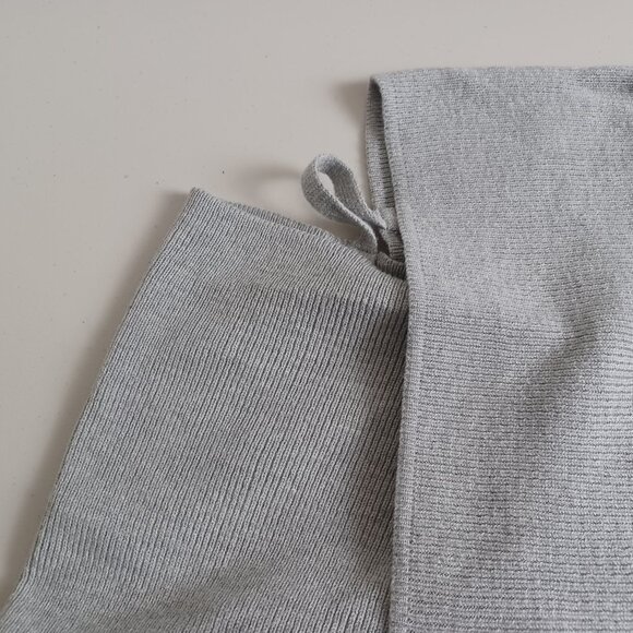 Crossover V-neck Mini Sweater Dress - Picture 4 of 15